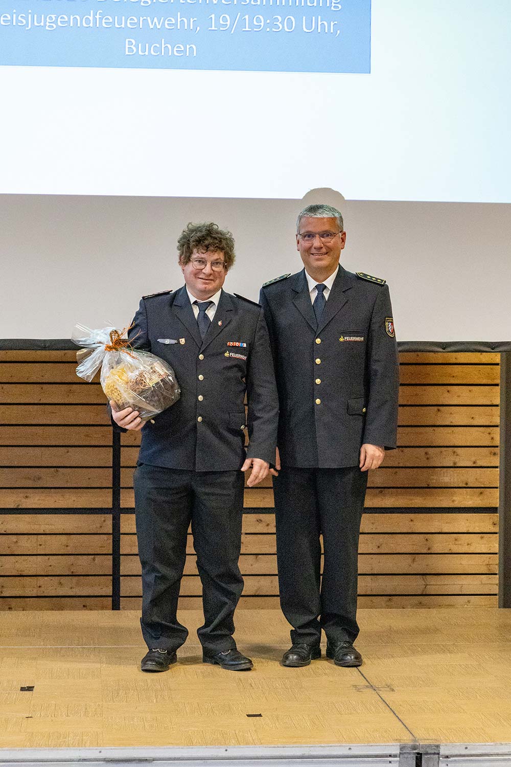 Präsentübergabe an den Hausherren